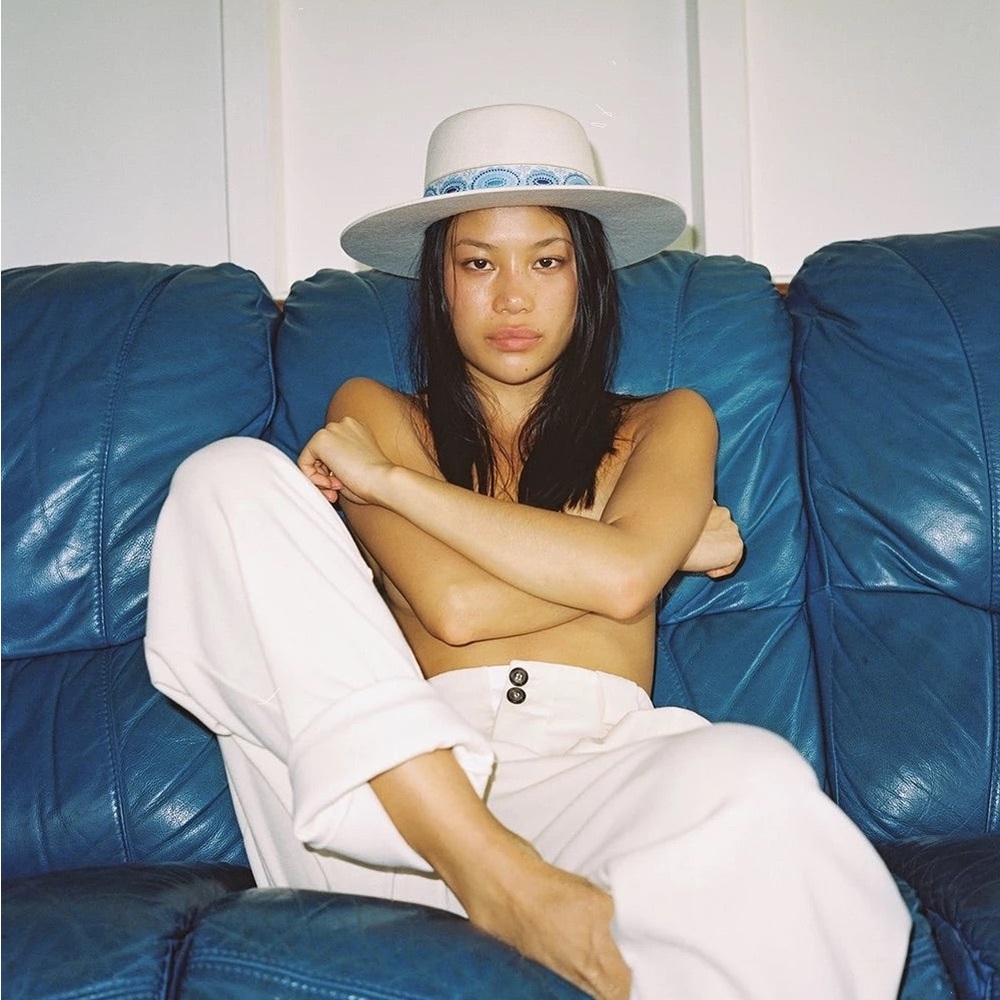 NWT LACK OF COLOR “Azure Lolita” Boater Hat